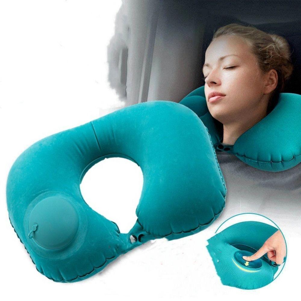 Portable Automatic Inflatable U-Shape Cervical Vertebr Pillow Neck Pillow Travel Pillows