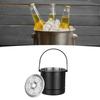 Thickened Ice Container 1.6L Professional Ice Bucket Premium Stainless Steel Ice Bucket  Bar