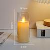 Acrylic LED Candle Atmosphere Light with Remote - Ideal for Romantic Birthday and Party Decorations.