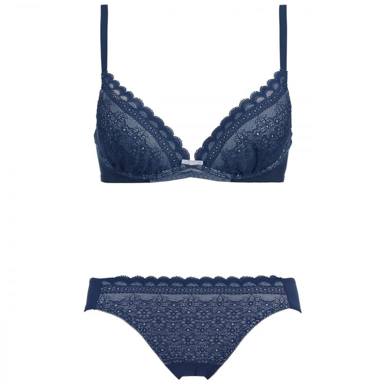 AMOSTYLE Dream Bra бюстгальтер шорты комплект Daisy Shower нижнее белье бюстгальтер M008 F75L размер без косточек и женский (военно-морской флот)