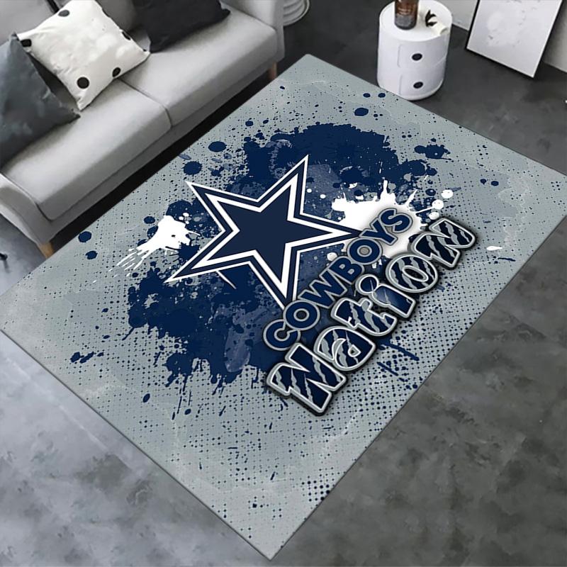 Ковер Dallas Cowboys для гостиной, спальни, дома, украшение дивана, нескользящий коврик для игр детей