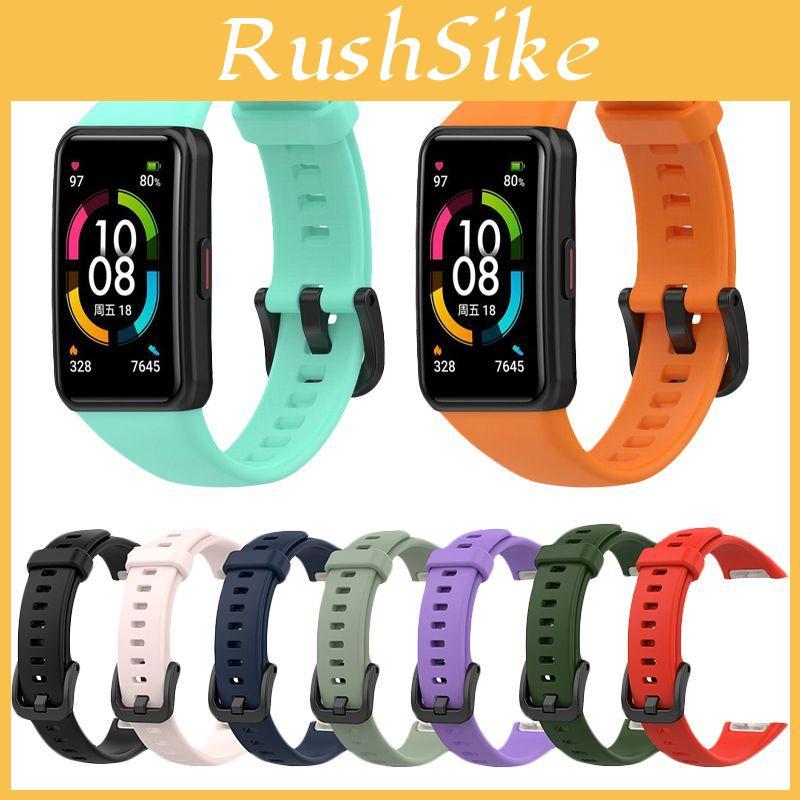 Силиконовый ремешок Huawei для умных часов Honor Band 6, регулируемый сменный браслет