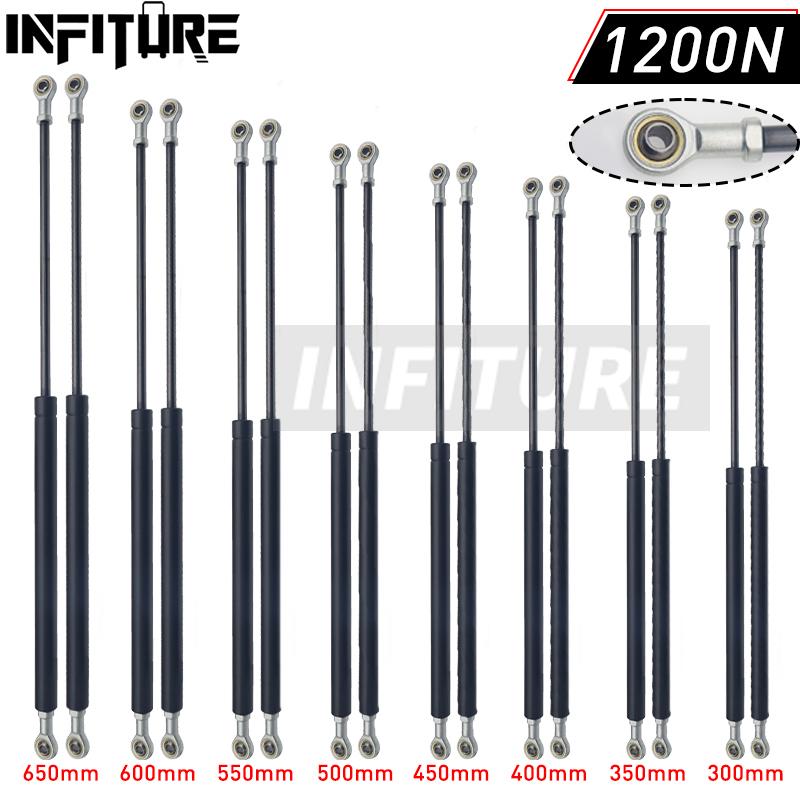 2pcs 300/350/400/450/500/550/600mm 1200N Car Gas Struts Spring Shocks Lift Supports RV Windows Storage Damper Camper Back Window