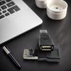 Адаптер-преобразователь USB в RJ45 USB2.0 гнездо в Ethernet штекер Конвертер для подключения камер, роутеров, эндурансов 100 Мбит/с