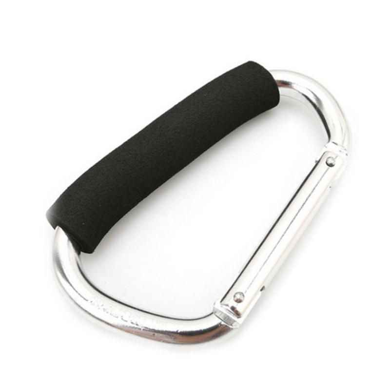 1 шт 13,5X7,1 см крючок для детской тележки из алюминиевого сплава, пряжка для скалолазания на открытом воздухе, многофункциональный D-образный крючок для тележки, крючки для сумок для покупок