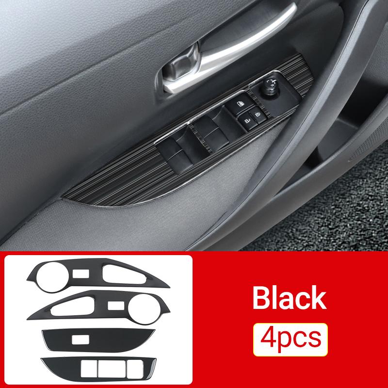 Автомобильные аксессуары для Toyota Corolla Cross XG10 2021 2022 2023 2024 Нержавеющая кнопка подъема окна переключатель панель крышка отделка наклейка