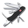 VICTORINOX Outrider Швейцарский армейский нож с 14 инструментами, Черный, Для улицы, Рыбалки, Нож, Многофункциональный, Кемпинг, Пила, Функции, Швейцарский мультитул,