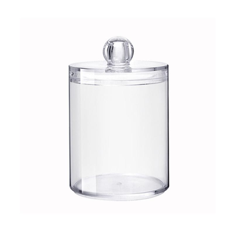 Портативный акриловый держатель для ватных палочек, прозрачный контейнер для хранения ватных дисков, косметический контейнер, органайзер для ювелирных изделий