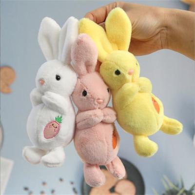 Милый кролик плюшевая игрушка школьный рюкзак кулон для девочки сумка для любви длинноухий кролик кулон чучело животного брелок