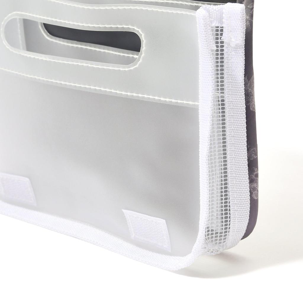 Francfranc Francfranc Classic Flower Hanging Pouch M Dark Gray