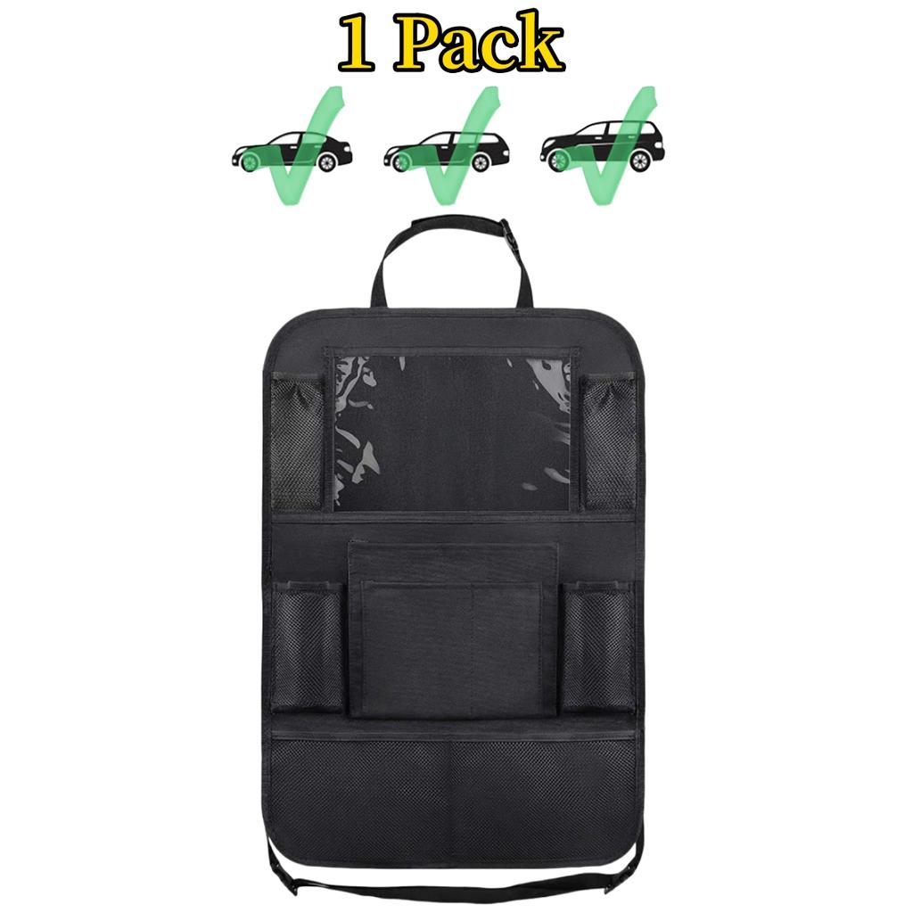 Органайзер на спинку сиденья автомобиля 10 карманов для хранения с держателем для планшета с сенсорным экраном, защитой для детей, автомобильные аксессуары