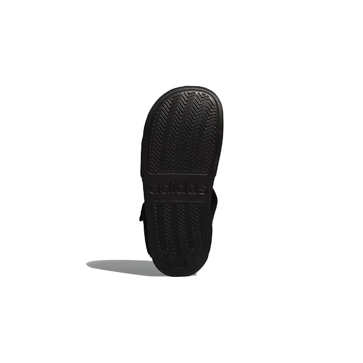 adidas Сандалия Adilette K Синтетическая кожа Нескользящая Устойчивая к истиранию Сандалия Черный Детская G26879