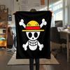 1PC One Piece Straw Hat Pirates Patterned Flannel Blanket Suitable For All Seasons For Home Decor Warmth And Comfort Gifts Holiday Present