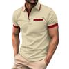 Men's Spring Solid Color Short Sleeve Lapel Shirt Men's Casual Fashion Shirt