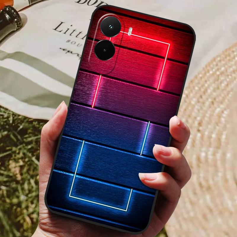 Для Xiaomi Poco M7 4G Чехол Силиконовая Задняя Крышка Чехол для Телефона для Poco M7 Plus Чехлы Мягкий Бампер чехол M 7 Plus PocoM7 4G Ударопрочный