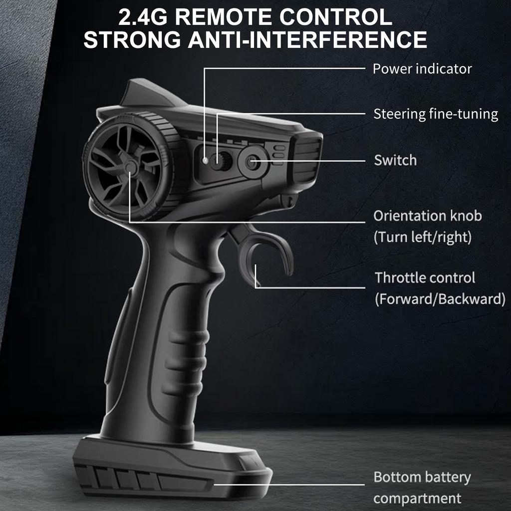 Радиоуправляемая лодка, спасательный корабль 2,4 ГГц с бесщеточным двигателем, сигнализация низкого заряда батареи для бассейнов и озер, мини-электрическая игрушка