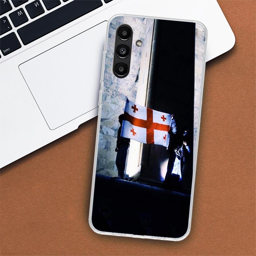 Чехол для телефона с флагом Грузии для Samsung Galaxy A51 A71 A50 A70 A40 A30 A20E A10 A41 A31 A21S A11 A01 A6 A8 + A7 A9 Plus