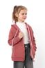Girls' warm zip hoodie – Plain everyday wear, Winter 6395-025-5 HC