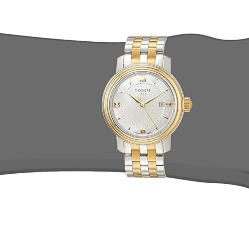 Tissot Женские часы серии Harbour с кварцевым механизмом, водостойкость 50 м, швейцарские, белый циферблат 29 мм, корпус из нержавеющей стали, модель T097.010.22.118.00