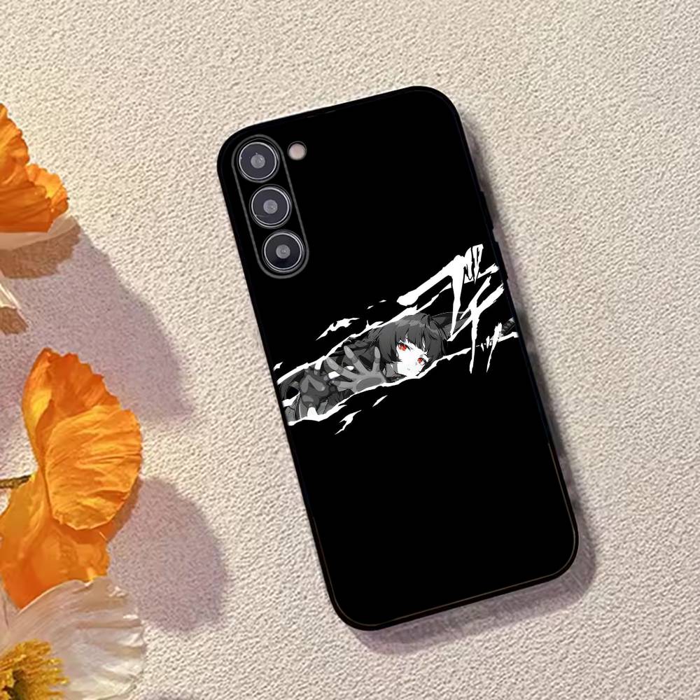 Чехол для телефона Hoshimi Miyabi из игры ZZZ, черный силикон, мягкий, для Samsung Galaxy A73, A72, A71, A70, A53, A52, A51
