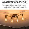 Потолочный светильник Downlight Промышленный Регулируемый по углу Потолочный светильник для столовой Гостиной Спальни Совместим с LED лампой ottostyle.jp В винтажном стиле 4-ламповый
