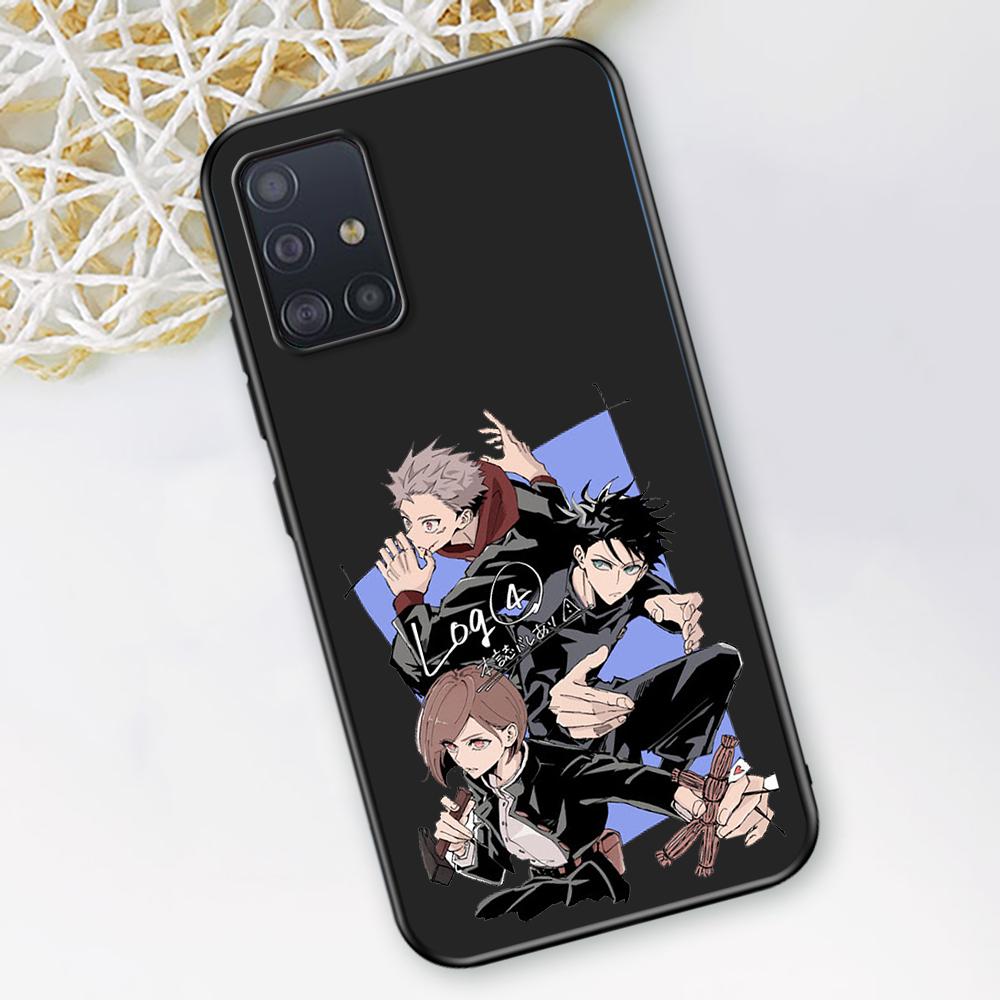 Чехол для телефона с изображением аниме Jujutsu Kaisen для Samsung Galaxy A12 A52 A51 A32 A21s A71 A02s A22 A31 A72 A41 A02 A42 A01 A03, черный чехол из ТПУ