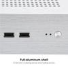 G60S Корпус HTPC Полностью алюминиевый Блок питания ATX Корпус ITX для настольного компьютера(Серебряный USB2.0)