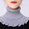 Scarf, Neck Cover, Fake Collar, Cervical Spine Protection, Warmth and Cold Protection, Versatile Knitted Turtleneck Sweater Collar