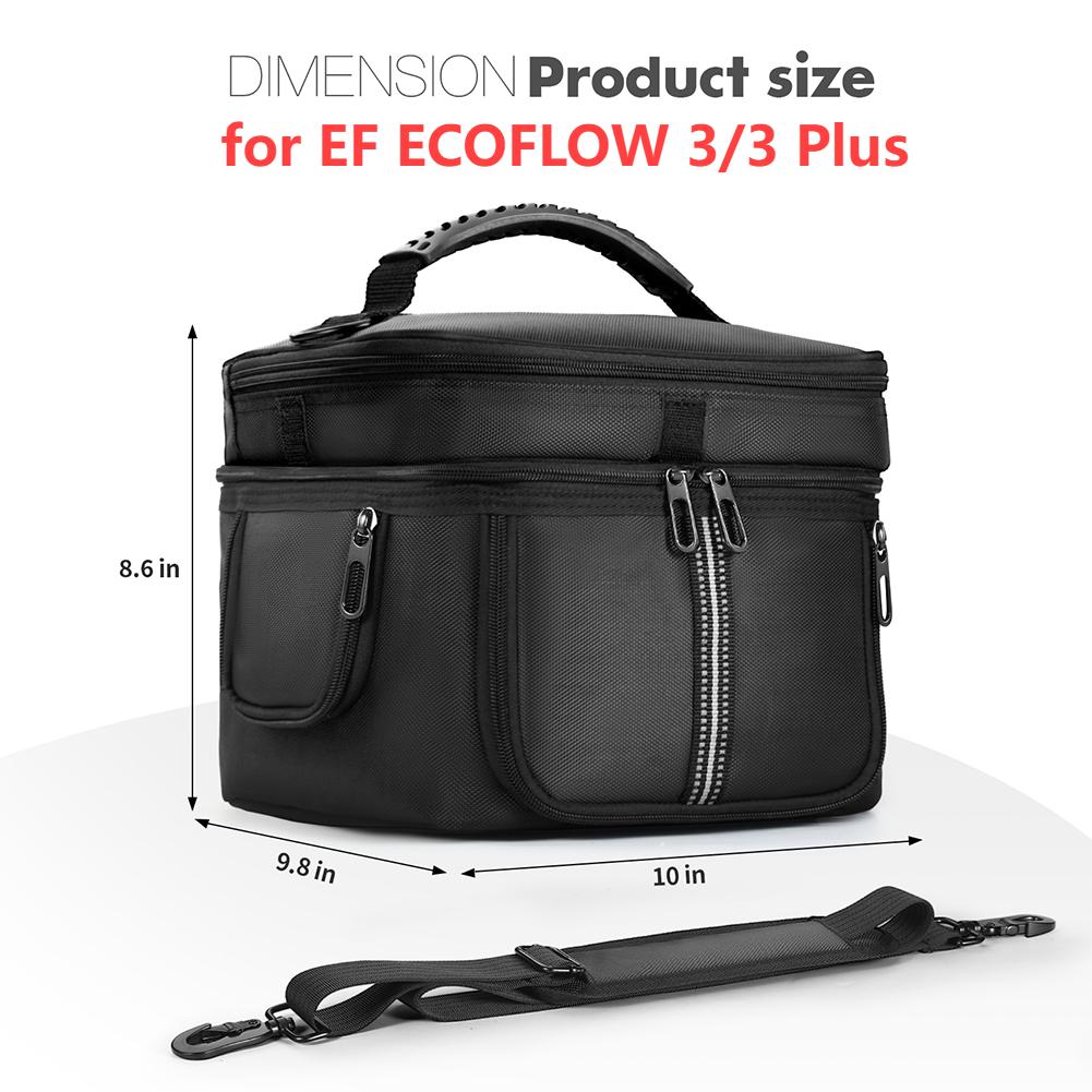 Дорожная сумка для переноски портативной электростанции для EF ECOFLOW RiVER 2/RIVER 2 PRO&RIVER 2 Max/ DELTA 3 Plus/RIVER 3/3 Plus
