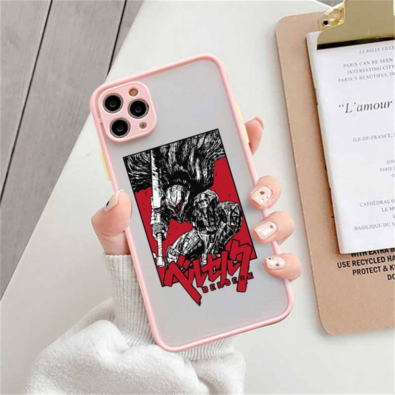 Чехол для телефона с аниме Berserk Guts, матовый прозрачный чехол для iphone 14 11 12 13 plus mini x xs xr pro max