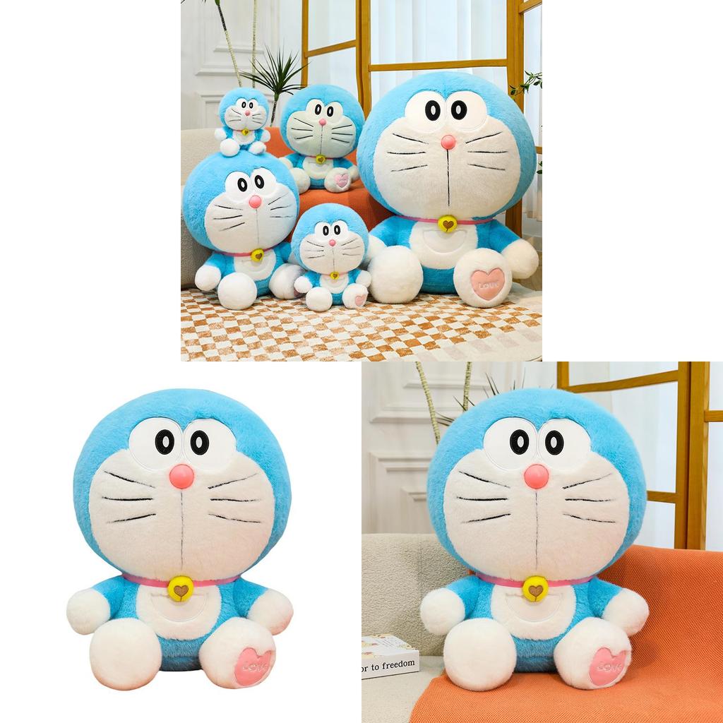 Плюшевая игрушка Дораэмон, большая кукла-кот из супермягкого короткого плюша для детей и коллекционеров