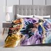 Мультяшное аниме DBZ Вязаное одеяло Фланелевое Мягкое плед для кровати Дивана Ковер на кровать