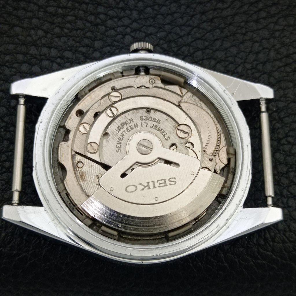ВИНТАЖНЫЕ ОТРЕМОНТИРОВАННЫЕ МУЖСКИЕ АВТОМАТИЧЕСКИЕ ЧАСЫ SEIKO 6309A ЯПОНИЯ ЗЕЛЕНЫЙ ЦИФЕРБЛАТ a443161-1