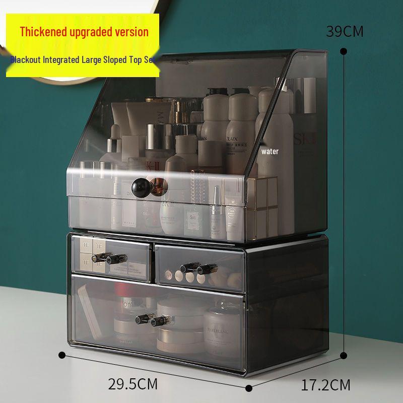 Прозрачный пыленепроницаемый органайзер для косметики большой вместимости для помады и средств по уходу за кожей