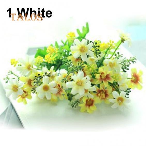 1 Bouquet 28 Heads Artificial Fake Flower Home Coffee Shop Wedding Decor