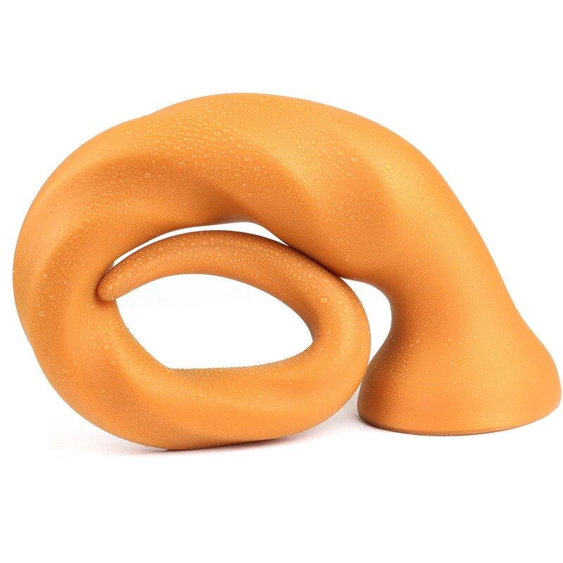 Удлиненная Анальная пробка Мягкий силиконовый мастурбатор Анальный расширитель Секс-игрушки Реалистичный ремешок для пениса на члене Фистинг БДСМ Дракон Фаллоимитатор