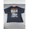 Zombieland Rules Of Survival Shirt Mens 2XL Black Graphic Movie Promo Tee Y2K Unisex T-Shirt
