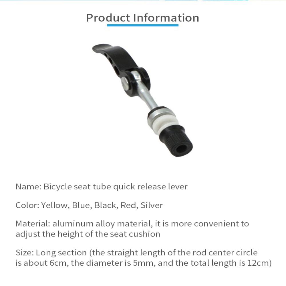 Quick Release Bike Seat Clamp Aluminum Zinc Zinc Alloy Seat Tube Clamp Quick Release Lever  Bicycle Parts