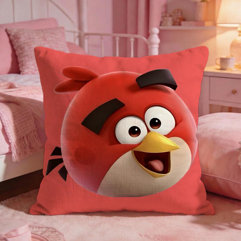 Angry BBirdss Game Classic Cushion Cover Premium Comfort Reversible Pillow Cove Two In One Design For Any Room Car Interior
