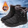 Fashion Women Boots Snow Fashion Shoes For Women Waterproof Boots Ladies Zipper Shoes Woman Flat Plush Women's Winter Shoes Botas Mujer
