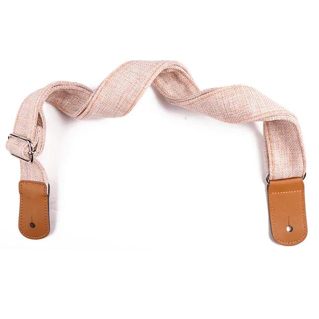 Регулируемый Мягкий Хлопковый Кожаный Ремень для Гитары / Укулеле Для Акустической Электрической Деревянной Классической Гитары Бас-гитары Укулеле Музыкального Инструмента