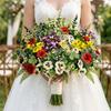 Colorful Bridal Holding Flower Realistic Artificial Bouquet Artificial Pansy Flower  Home Decor