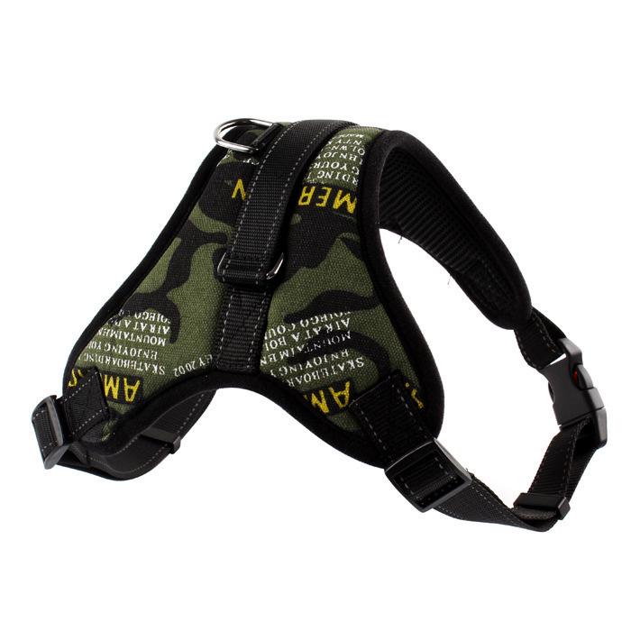 Explosion-Proof Dog Harness: K7 Bone Design with Leash and Chest Support