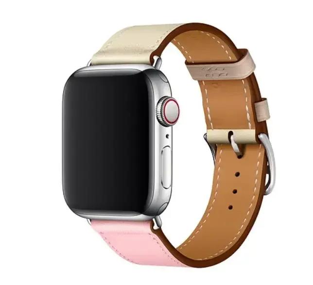 Leather Watch Straps for Apple Watch band 46mm 44mm 49mm 45mm 42mm 40mm 38/41mm bracelet iWatch series 10-Ultra 9-8-7-6-5-4-3-SE
