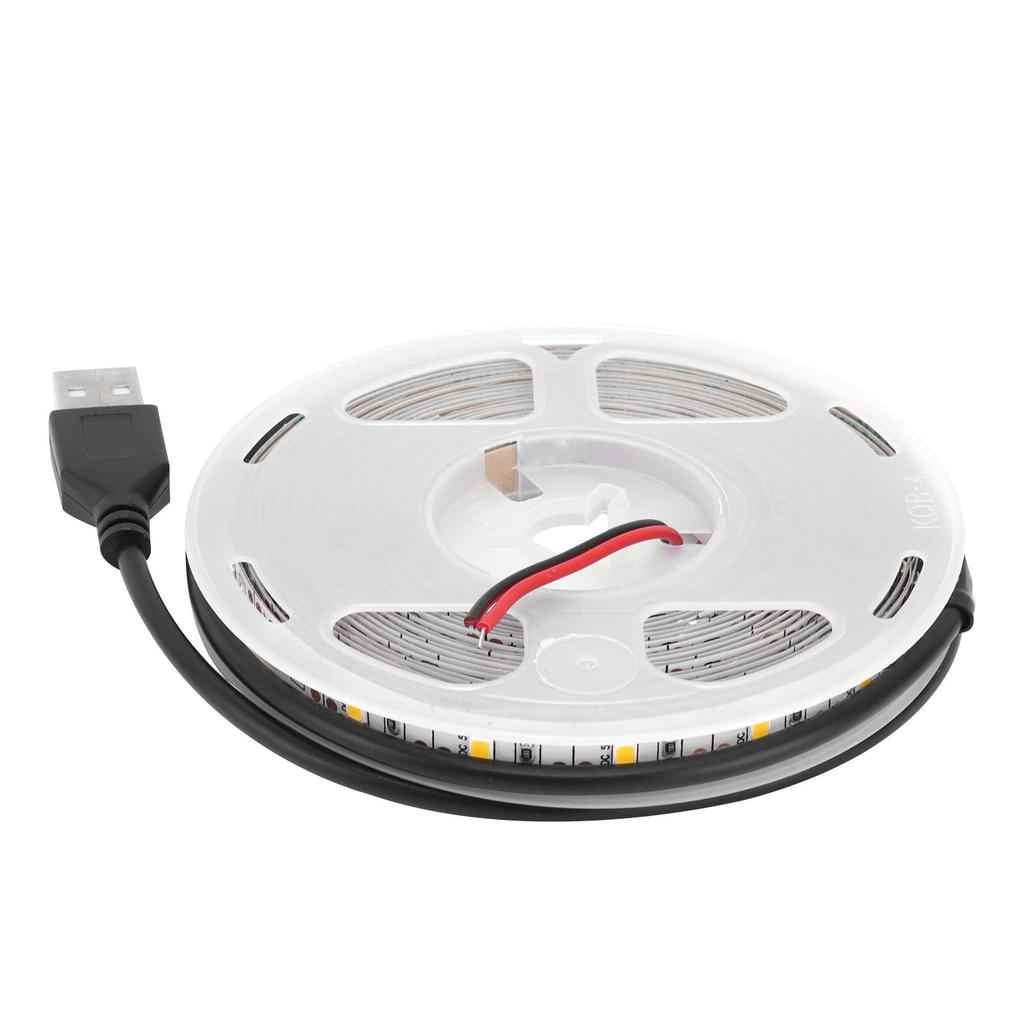 5m 16.4in LED Light Strip 5V USB Powered Strip Lights Strong Adhesive Tape Lights for Bedroom Kitchen Home Decoration