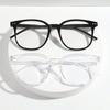 Black Square Anti-Blue Light Glasses Women Men Oversized Optical Frame Eye Protection Eyeglasses Office Computer Goggles