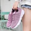 New Large-size Daily Casual Fly-woven Mesh Flat-soled Sneakers In Autumn