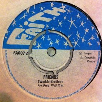 7inch Record TWINKLE BROTHERS Friends No Big Thing FA007 Faith 1974 UK Reggae Ska Dub Used
