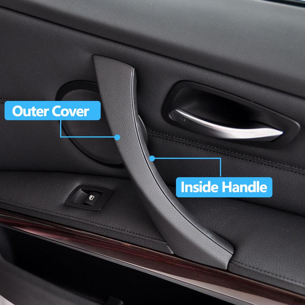 Бежевый, черный, серый цвет, накладка на ручку ручки пассажирской двери для BMW 3 серии E90 E91 E92 316i 318i 320i 325i 328i