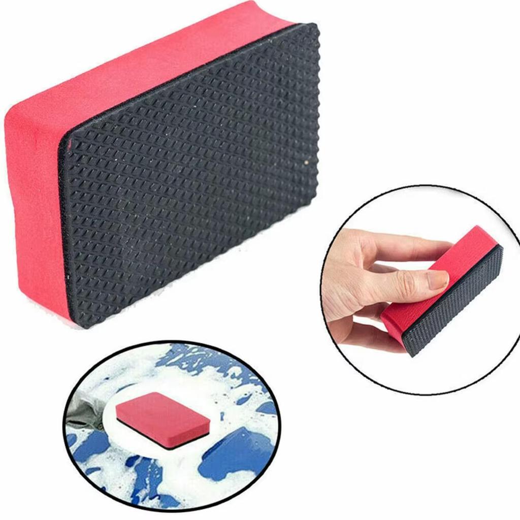 Car Scrub Pad Scrubing Sponge Auto Beauty Care Vechile Cleaning Scrubber Washer Washing Remove Contaminants Brush Tool